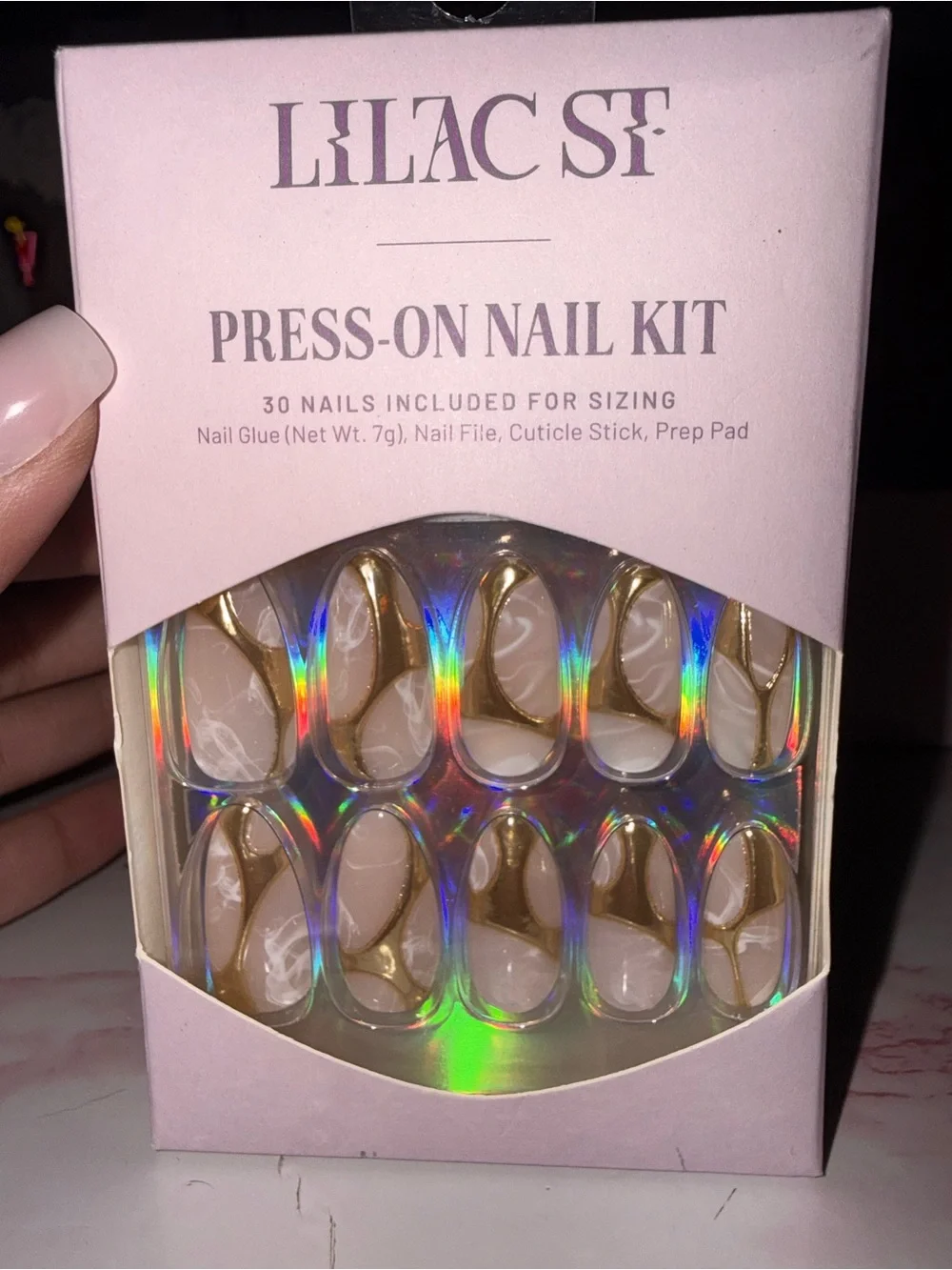 Lilac st press nail
